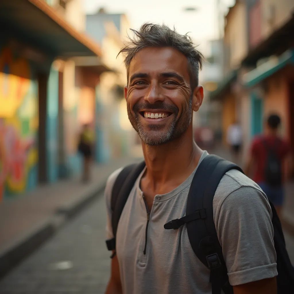 ️ hombre sonriendo en Sao Paulo