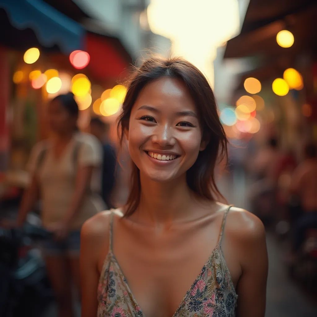 ️ mujer sonriendo en Bangkok