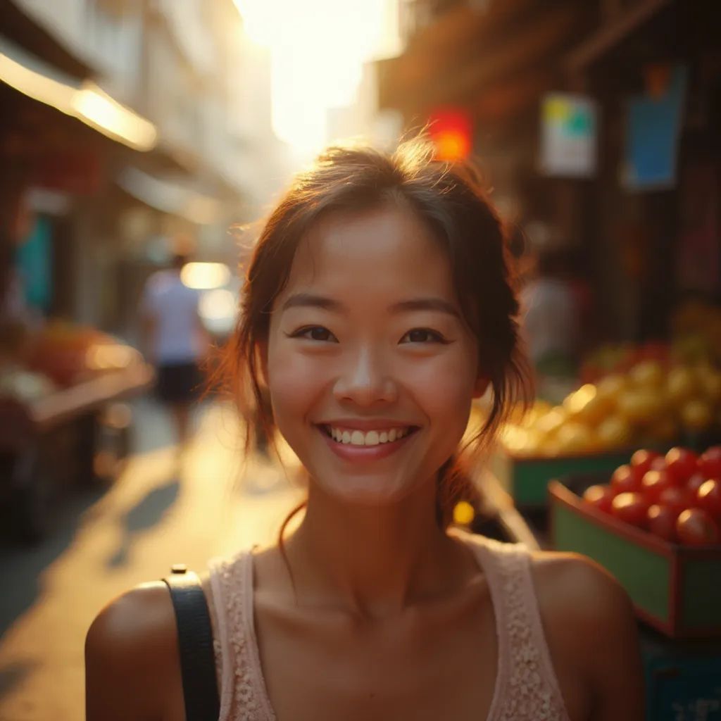 ️ mujer sonriendo en Bangkok