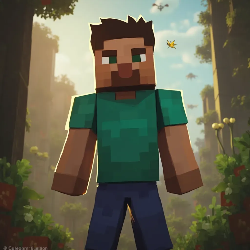  retrato de un hombre, inspirado en Steve, estética bloqueada, minero, pintura digital, artstation, arte conceptual, suave, enfoque nítido, ilustración, Mojang, Minecraft