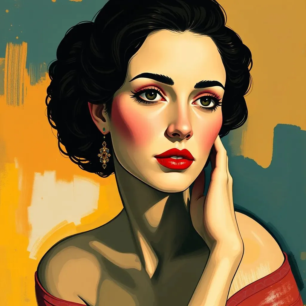  retrato de una mujer, inspirado en Matisse, pinceladas salvajes, color no naturalista, artstation, arte conceptual, ilustración, Henri Matisse, André Derain