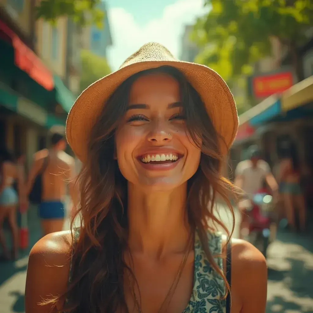 ️ mujer sonriendo en Sao Paulo