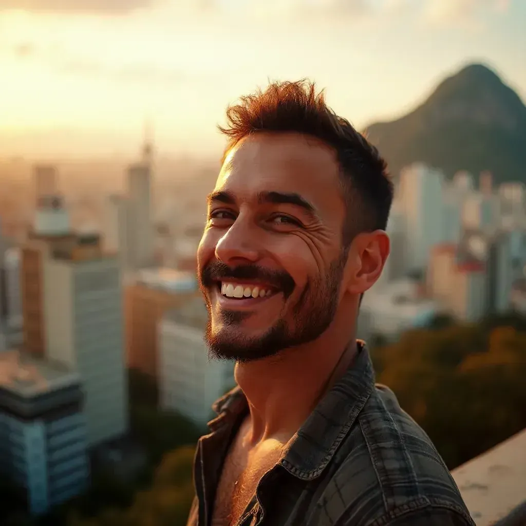 ️ hombre sonriente en Sao Paulo