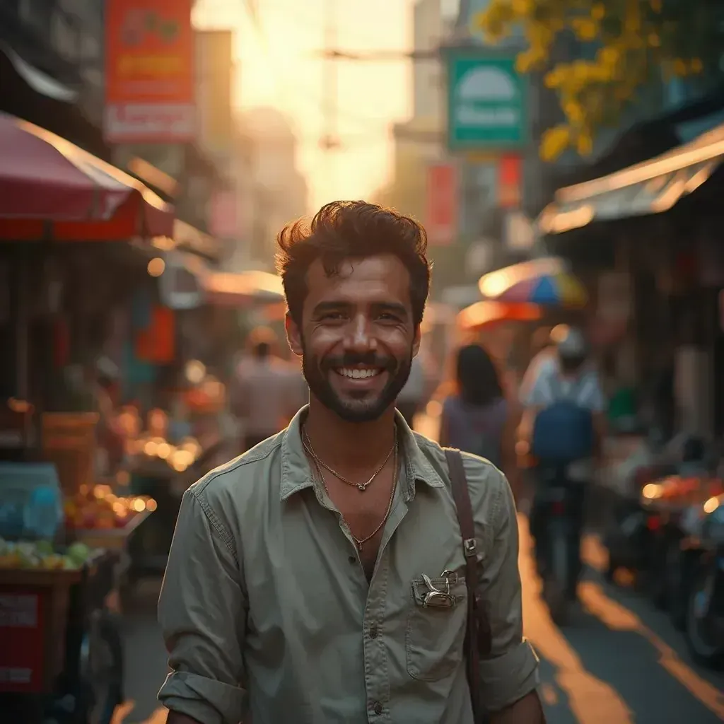 ️ hombre sonriente en Bangkok